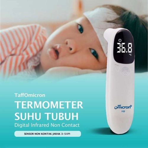 TaffOmicron Termometer Suhu Badan Digital  Thermogun Infrared F02
