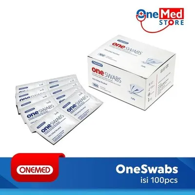 One Swabs OneMed 100pcs Kapas Alkohol 2ply