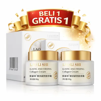 BELI 1 GRATIS 1 LAO LI SHI COLLAGEN FACE CREAM 50g