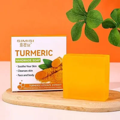 Simisi Turmeric Handmade Soap – Sabun Kunyit Herbal Untuk Wajah & Badan
